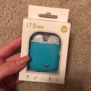 Blue Custom Airpods